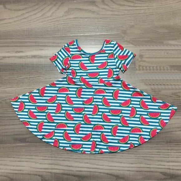 Baby Toddler Girls Boutique Dress Lot Unicorn Mermaid Tie Dye - Picture 6 of 7